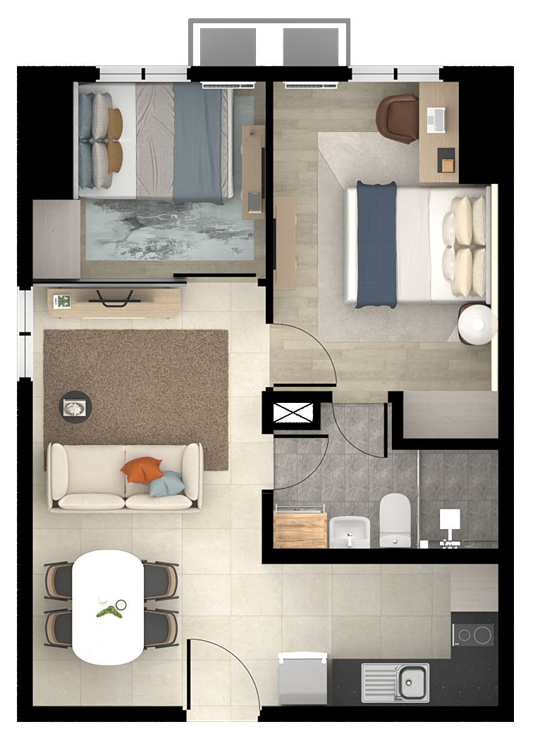 2BR Layout